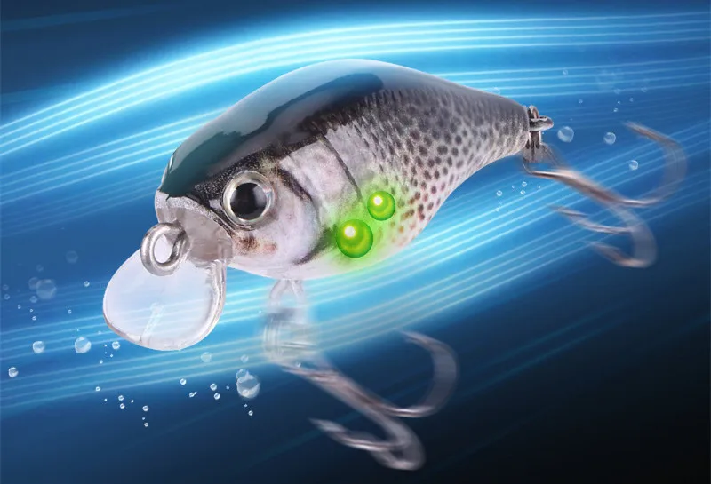 Señuelo de pesca con manivela, 4,5 cm, 4,2g, impresión 3D, cebo duro flotante, señuelos artificiales, 1 pieza, venta - imagen 4