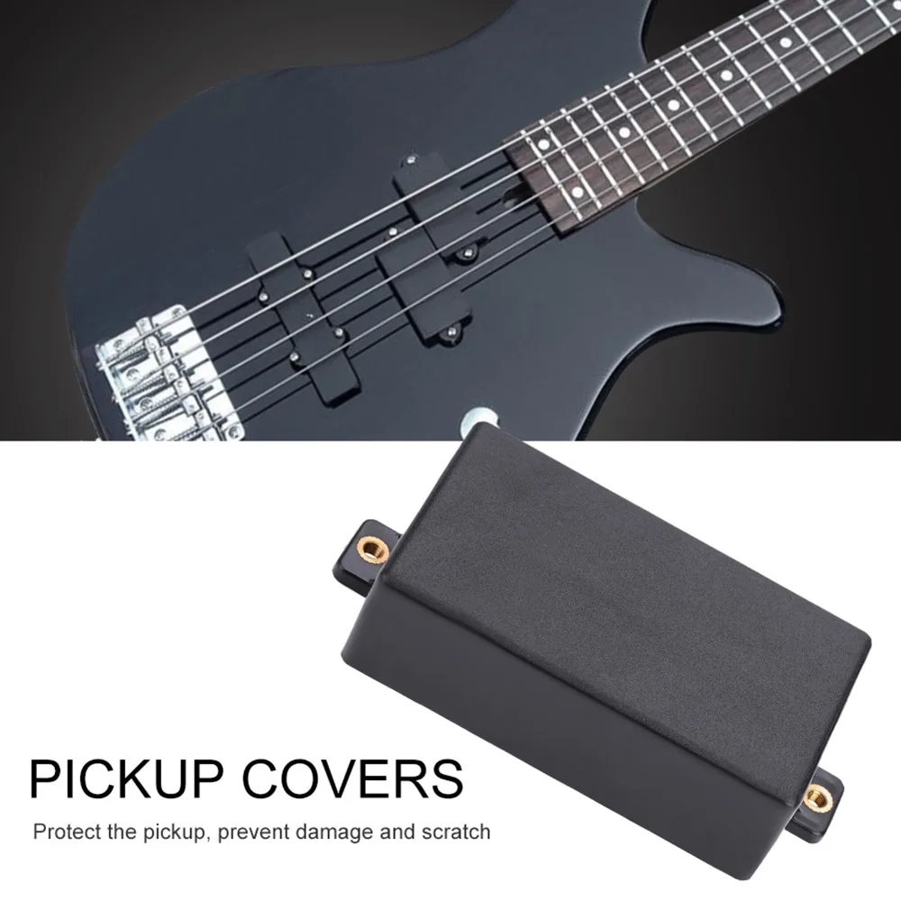 ​ 2 piezas ​ Plástico esmerilado ​   Fundas para pastilla de guitarra ​ ​ Con orejas de tuerca de cobre ​ Negro/Blanco ​ Cubiertas de pastilla selladas ​   Carcasa de recogida - imagen 4