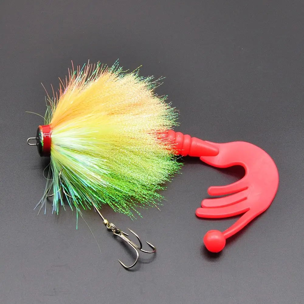 Señuelo de simulación de ratón de aguas profundas, 85g, diseño de simulación, Material biónico, pelo de ciervo biónico, alambre de color PVC, cebo de pesca de mar - imagen 2