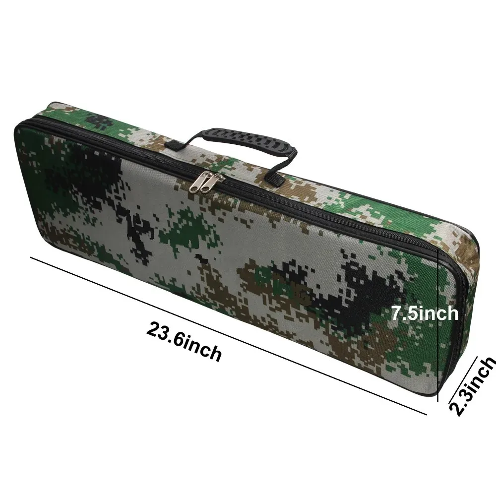 Estuche impermeable para caña de pescar, bolsa portátil para caña de pescar, organizador de carrete de caña de 60cm, bolsa de almacenamiento de aparejos, Estuche de transporte de viaje - imagen 3