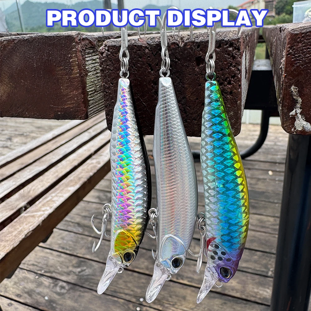 Kit de Señuelos de Pesca flotantes, cebo de 8,5g, pececillo que se hunde, 5g, Wobbler, Swimbait, aparejos de Pesca de carpa, sonajero, Cranbait, juego de Pesca Jerkbait - imagen 5