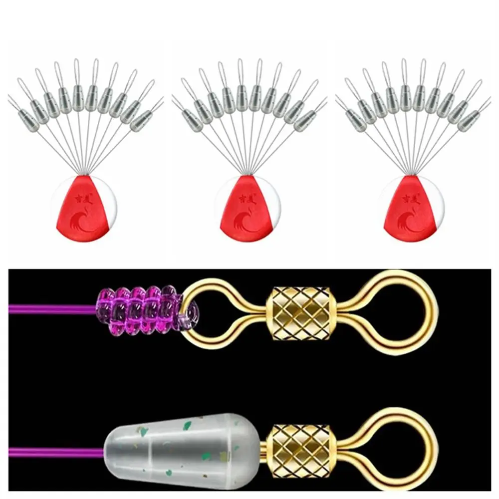 Línea Principal de silicona antienredos, divisor de frijol espacial, divisor de línea de pesca, accesorios de equipo de pesca, 2 juegos - imagen 5