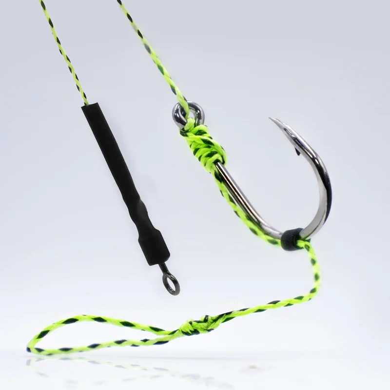 Accesorios de pesca de carpa, aparejo atado listo para hacer, con línea de pesca, juego de aparejos de carpa, 6 unids/lote por bolsa - imagen 2