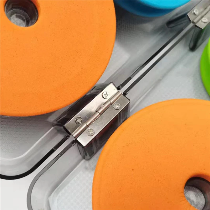 Carretes de almacenamiento de sedal de pesca de 10cm, tabla de bobinado de espuma EVA, equipo de pesca con mosca con caja para accesorios organizadores - imagen 4