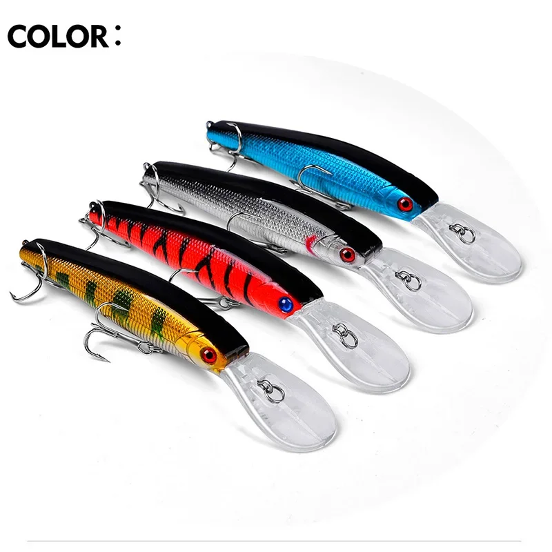 Señuelos de pesca flotantes para pececillos, 12,5 cm, 13,8g, Swimbait de buceo, Wobblers, Crankbait, cebo Artificial para aparejos de pesca de lubina y carpa, 1 ud. - imagen 5