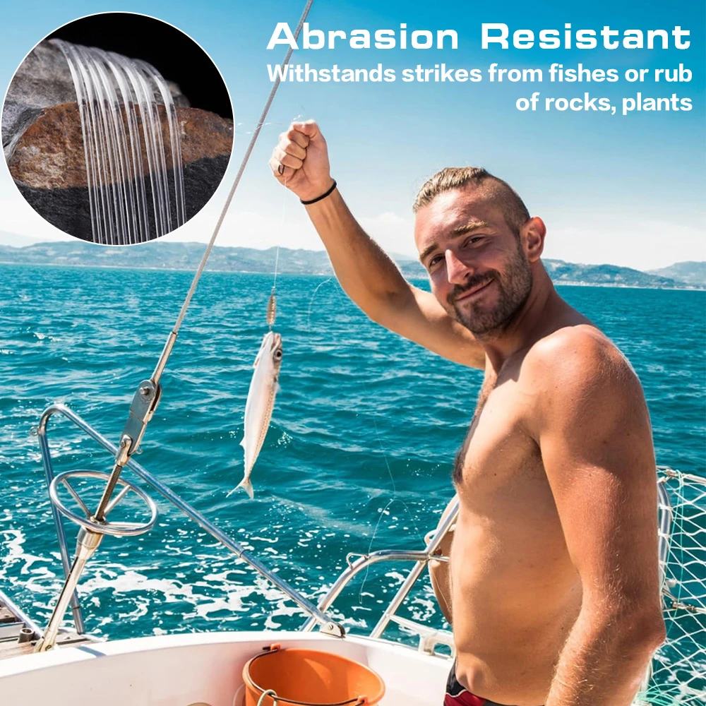 ZUKIBO 500M 1000M 3000M revestimiento de fluorocarbono lubina Japón hilo de pescar de nailon línea de monofilamento súper fuerte línea de pesca con mosca pesca - imagen 3