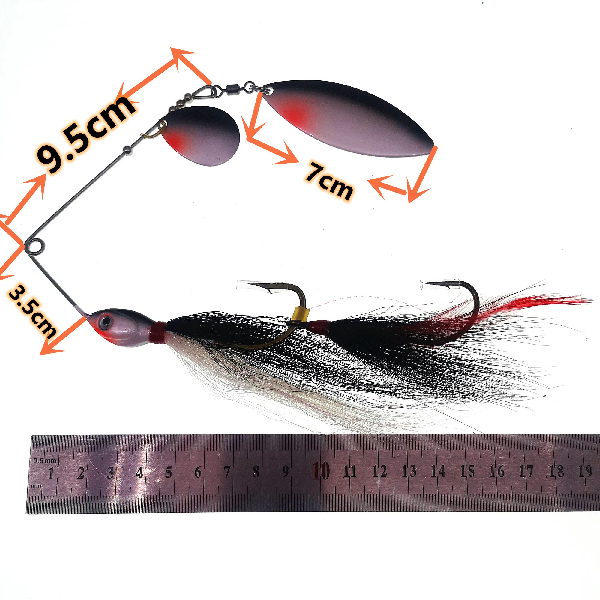 Swolfy-señuelo De pesca con lentejuelas De Metal, 39G, Wobblers, Spinners, cuchara, cebo para Lucio De Peche, aparejos, cebos artificiales Isca - imagen 4