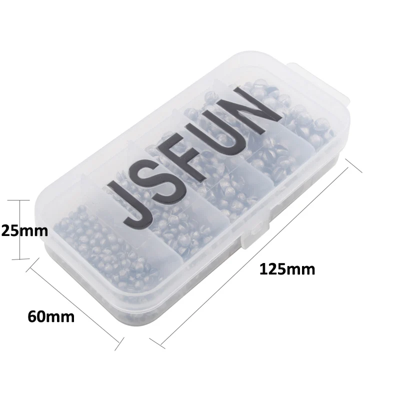 Juego de plomos de plomo de 250-0,3g para pesca de piezas, plomada de tiro dividido, peso de pesca de carpa, aparejo de bala de huevo ovalado sólido, 1,5 - imagen 2