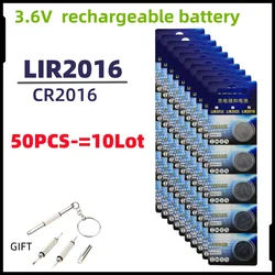 Batería recargable LIR2016 de litio compatible CR2016 para pesca