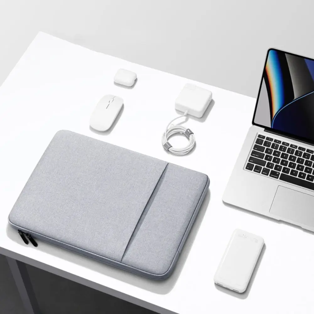 Bolsa para tableta de 13,3/14/15 pulgadas, bolso portátil a prueba de golpes para ordenador portátil, funda protectora acolchada resistente al agua a prueba de golpes