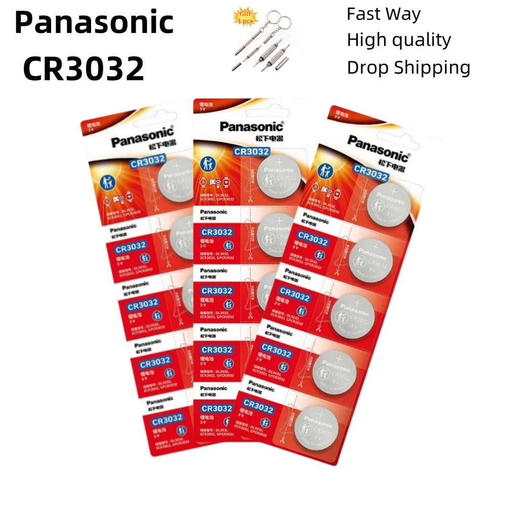 Pila botón Panasonic CR3032 3V para báscula de pesca - imagen 2