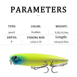 Crankbait Flotante 6,5cm 5,3g para Lucio