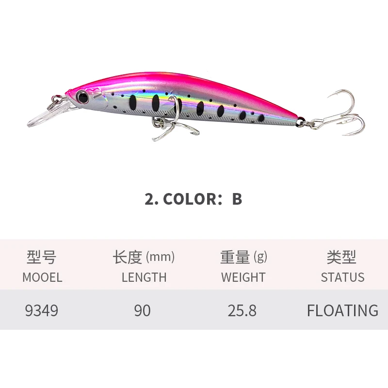 Jerkbait Longcast de peso pesado para lubina de agua salada – Cebo artificial de plástico - imagen 4