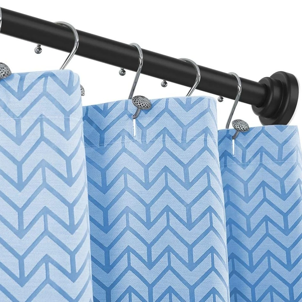 Postes de cortina de ducha de 55 a 95CM, barra de cortina de tensión de resorte antideslizante, barra de cortina de acero inoxidable sin perforación para baño y cocina - imagen 5