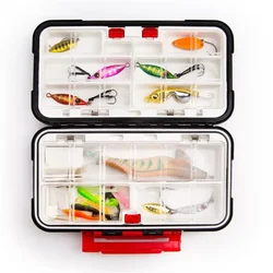 Caja de aparejos impermeable doble cara para pesca