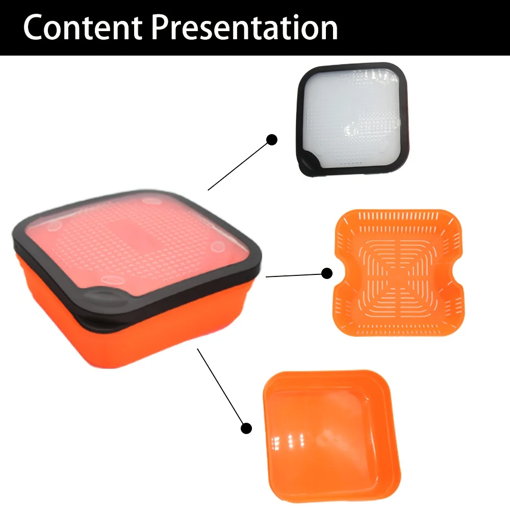 Caja de cebo vivo ABS – Ventilación y marco interior para pesca