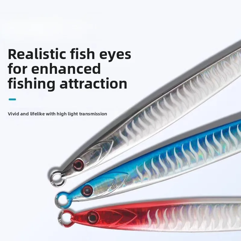 KEARMMING-señuelo de fregadero de velocidad de juego grande, placa de hierro roja brillante, para Sailfi y pargo, Ocean Boat Fiing - imagen 4