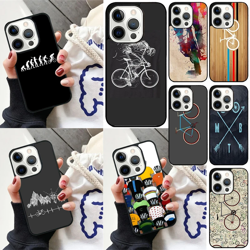Funda silicona iPhone diseño ciclista – Estilo deportivo exclusivo