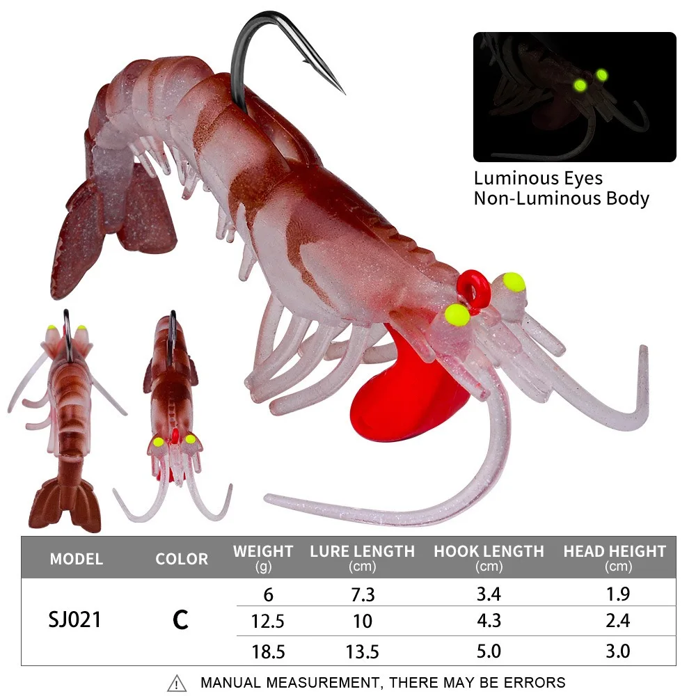 Predator-señuelo suave de fundición larga, cabeza de anzuelo, gambas, Lucio, lubina, Rockfish, cabeza de plomo, Señuelos de Pesca suaves, señuelos de silicona de agua que se hunden - imagen 5