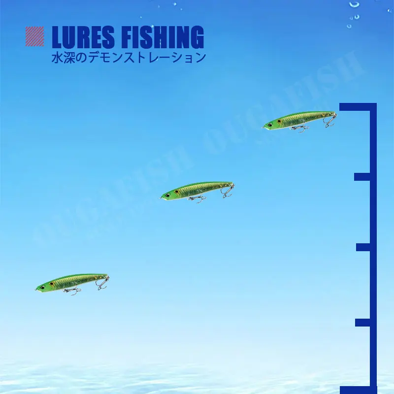 Señuelo de Pesca con lápiz que se hunde, 8,7g, 68mm, Accesorios de Pesca de hundimiento lento de largo alcance, Leurre Artificial, aparejos de Pesca - imagen 4