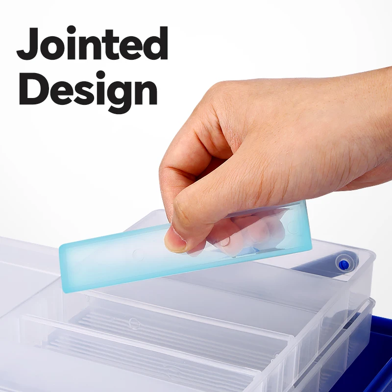 Weihe Caja de Aparejos 304 Portátil – 3 Capas de Plástico Resistente - imagen 4