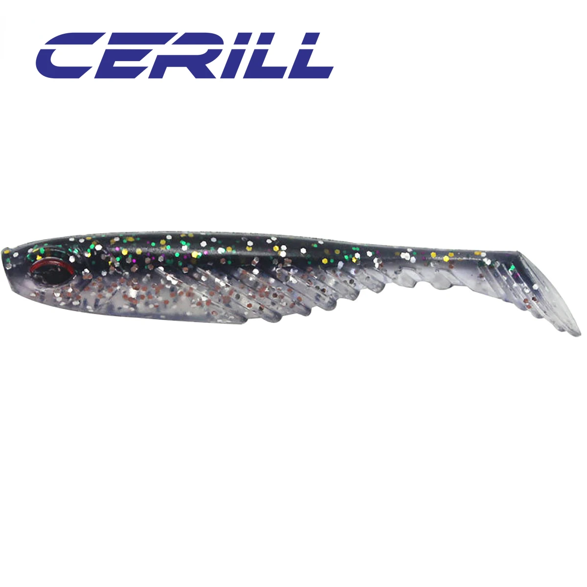 Cerill 10 Uds 7cm Swimbait de silicona Artificial realista cebo suave señuelo de pesca luminoso lubina trucha T-tail Wobblers lubina carpa - imagen 4