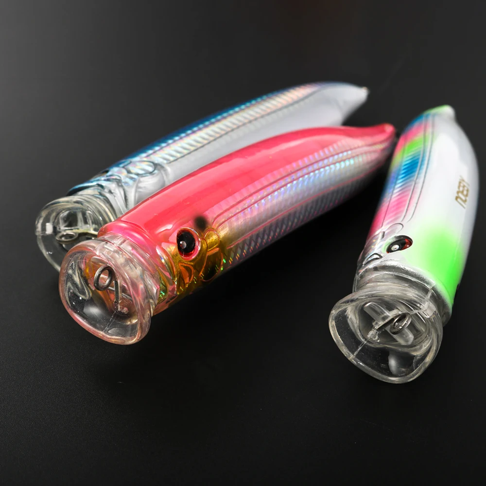 150mm 60g Feed Popper Topwater señuelo de pesca curricán de agua salada cebo duro Artificial para atún GT Amberjack - imagen 5
