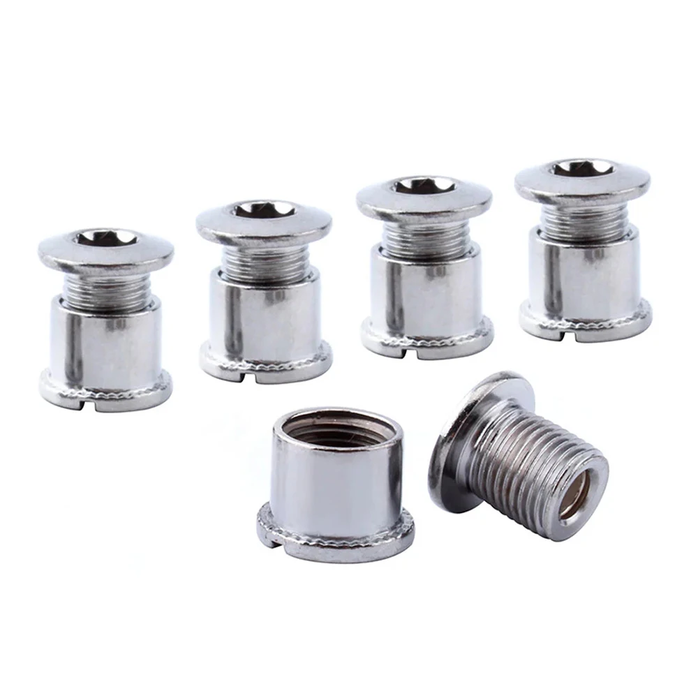 Accesorios de acero para bicicleta, pernos de rueda dentada, tuercas de manivela, piezas de bicicleta, tornillos, placa de disco, pernos de bielas, disco Dental, 5 uds. - imagen 3
