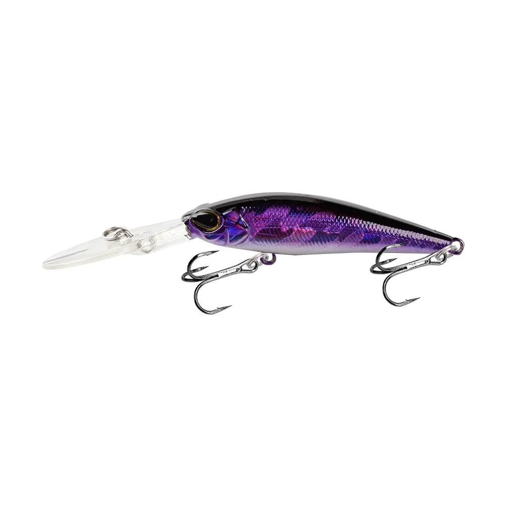 Señuelo de Pesca Minnow, Crankbait Wobblers, perca, ojos 3D, cebo duro Artificial, Lucio, carpa, lubina, Swimbait, 1 ud. - imagen 4