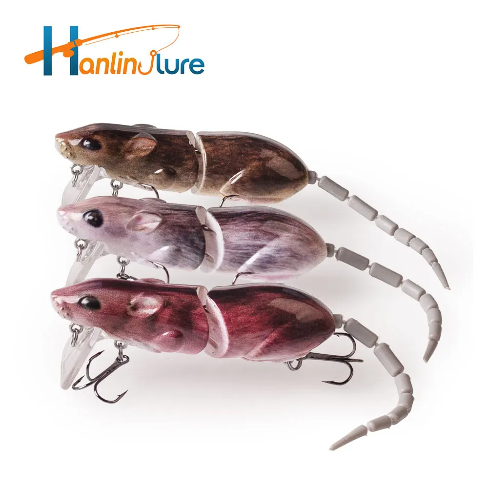 Señuelo flotante Hanlin con forma de ratón – Cebo duro