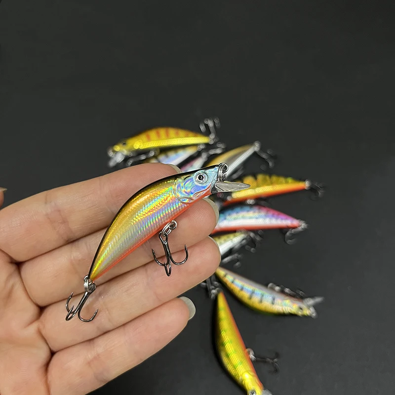 Señuelos de pesca de trucha, 50mm, 4,5g, señuelo de pececillo que se hunde, cebo duro Artificial 50S, equipo de cebo Twitch para pesca de agua dulce, superventas - imagen 4