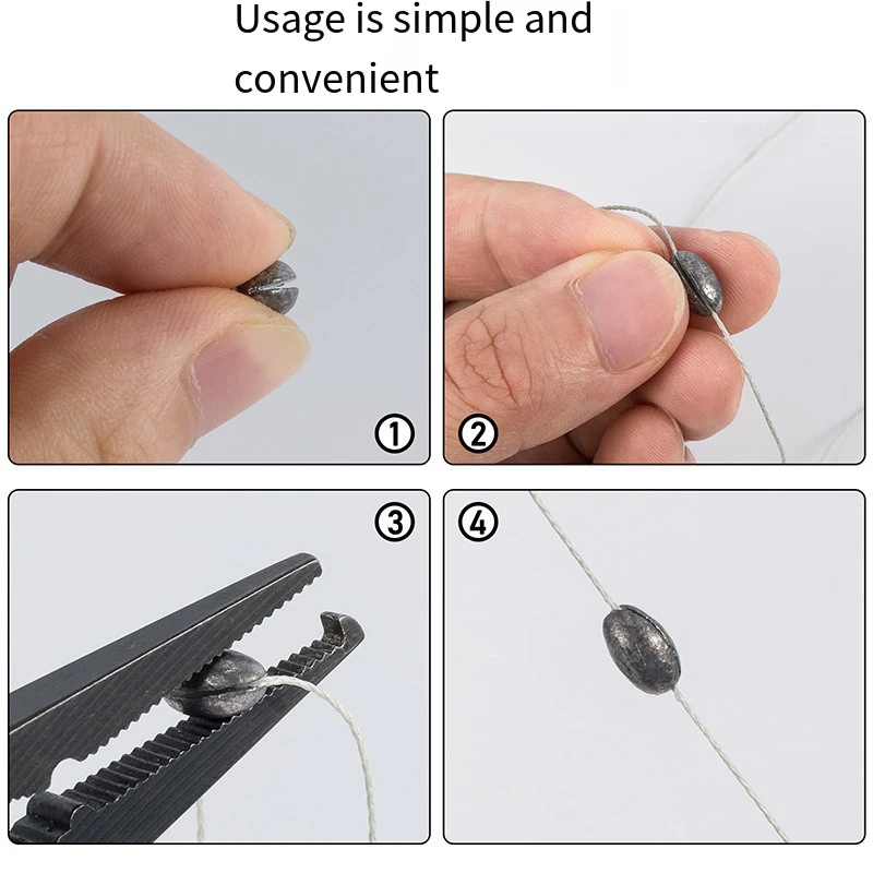 Plomos de tiro dividido ovalados – Accesorios para pesca - imagen 3
