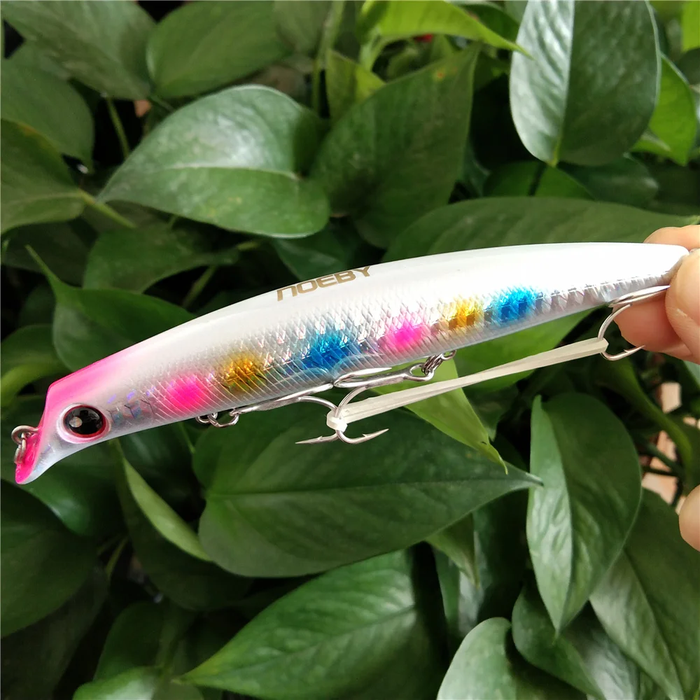 Noeby-Señuelos de Pesca flotantes, cebos duros artificiales para Lucio, 2 piezas, 12cm, 16g, Sasuke Lipless Minnow - imagen 4