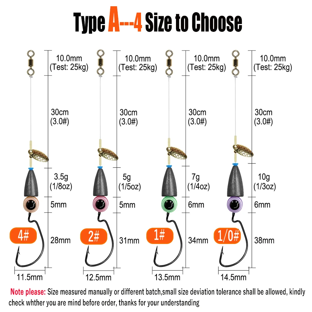 5 unids/lote Texas Rig Set para pesca de lubina Kit de aparejo de Carolina aparejos de pesca anzuelos pesca de carpa aparejos de pelo listo hecho cebo boilie - imagen 4