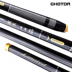 GHOTDA Caña Telescópica Carbono para Carpa