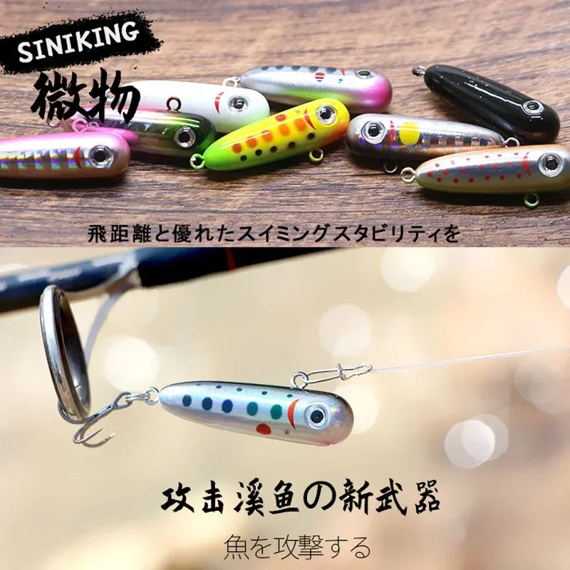 Señuelos de pesca con lápiz que se hunden, 30mm, 2,5g, Wobbler de agua salada, cebo Artificial para lubina, trucha, equipo de pesca Swimbait de plástico