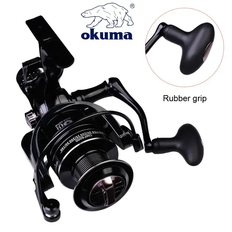 Okuma-barco de pesca giratorio con copa de alambre totalmente metálico, 5,2: 1, 4,7:1, tambor giratorio de 19KG, tambor de pesca giratorio de resistencia 3000-6000 - imagen 4