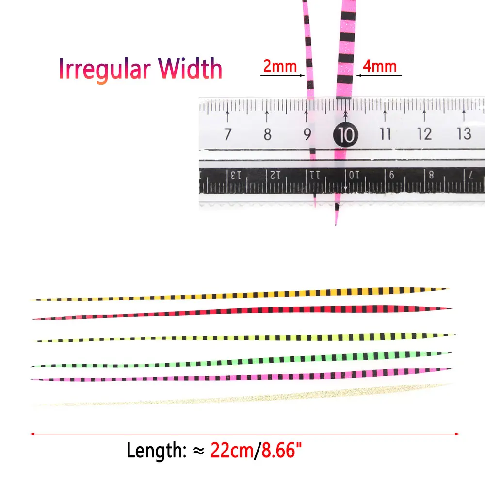 Bimoo-falda de goma de silicona de 60 piezas ~ 600 piezas, cebo giratorio para remolque, Material de atado de plantilla, pargo, Jigging, accesorio de señuelo de pesca - imagen 3