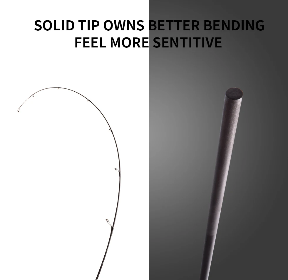 Mavllos-caña de pescar con cebo de asalto, L.W, 0,6-8g, punta sólida y rápida, ultraligera, de carbono, UL, pesca de carpa, lubina, caña de fundición giratoria - imagen 3