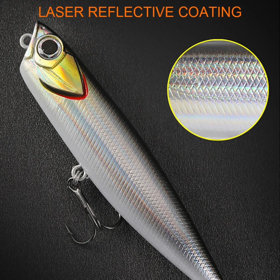 WALK FISH señuelo de Pesca de superficie flotante, lápiz Realis en forma de Z, 65mm, 85mm, 100mm, Wobbler - imagen 2