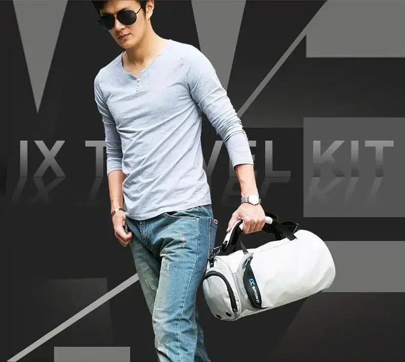 Bolsa de gimnasio para Yoga, bolsa deportiva para Fitness al aire libre, bolso de gran capacidad, bolso de hombro, bolsa de viaje, entrenamiento deportivo, bolsas de separación en seco y húmedo - imagen 5