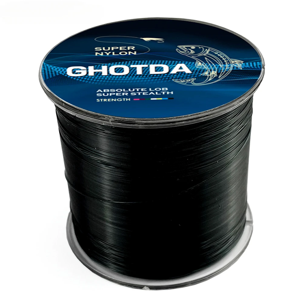 Línea de Pesca de nailon de 500M, fluorocarbono súper fuerte para Pesca de carpa lubina, monofilamento de 3.4LB-28.6LB, líneas principales, Pesca de peces de mar - imagen 3