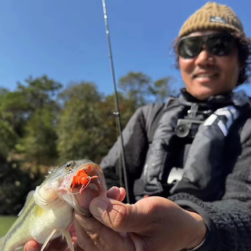 PARABELLUM 2025 nuevo FUNAMUSHI 1,6 pulgadas 4,2g 7 Uds cebo de insecto simulado señuelo de pesca suave para Carolina/Texas/sin plataforma de plomo - imagen 4