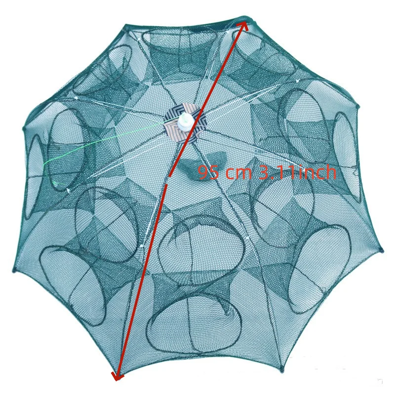 Trampa plegable de nailon pesca camarones y peces - imagen 2