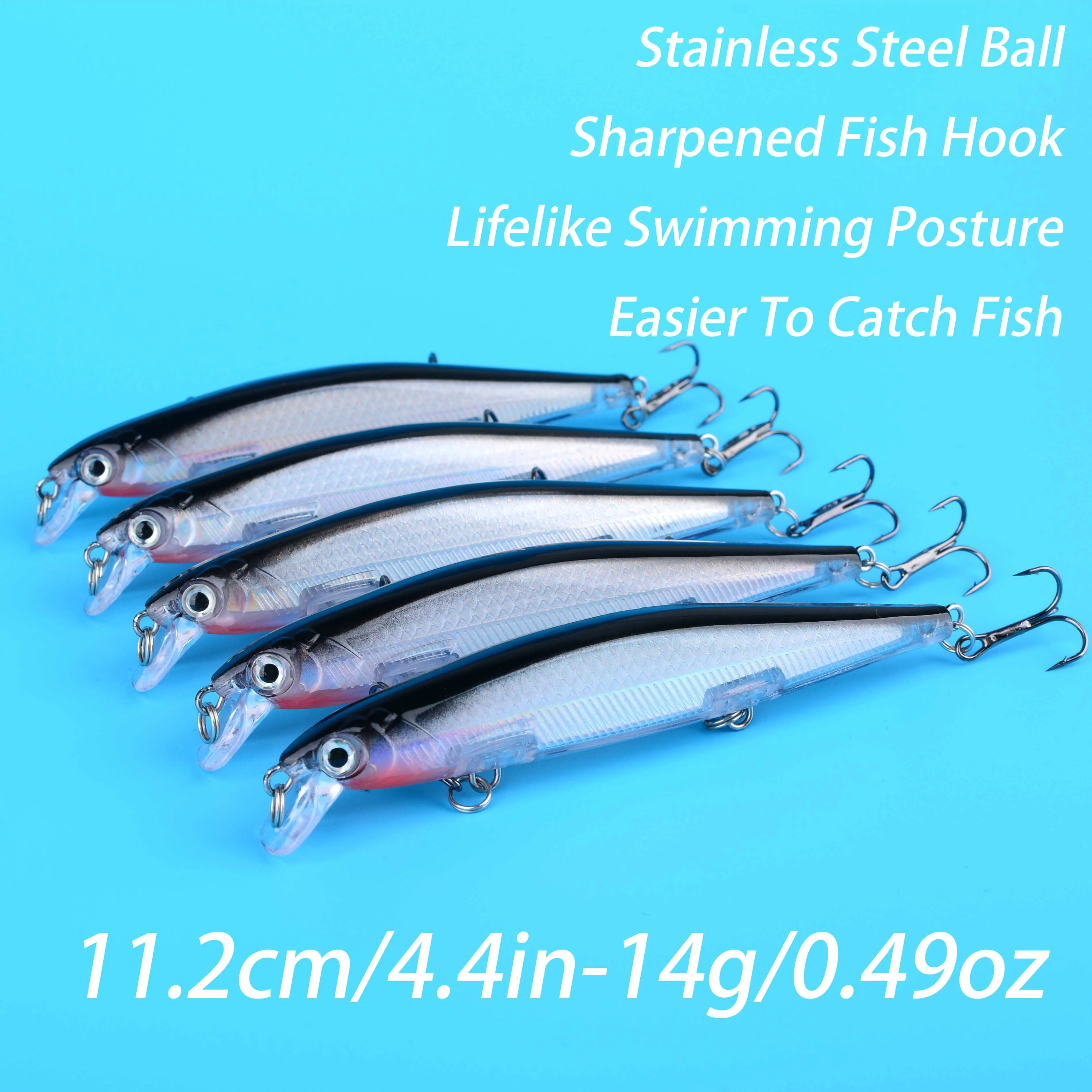 Señuelo Minnow Flying Fish – Crankbait para carpa y lucio - imagen 5