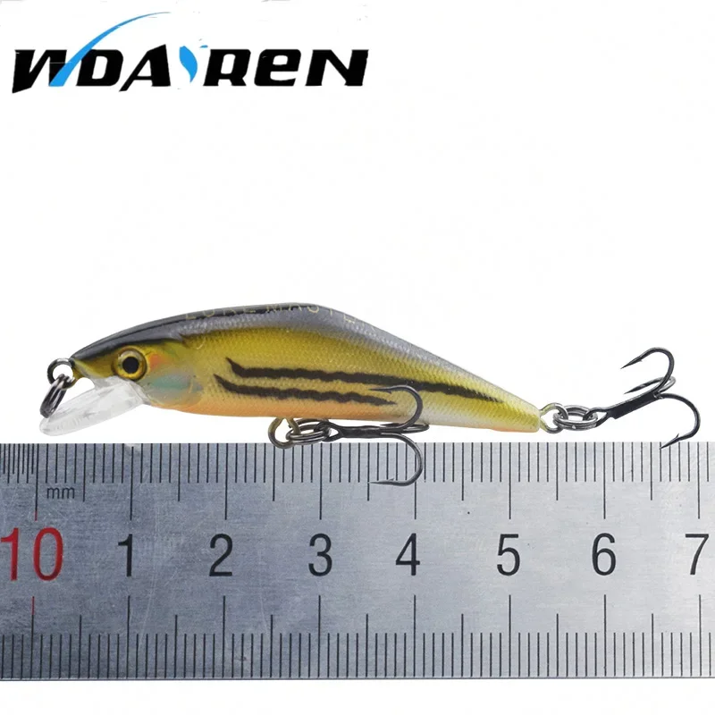 Señuelo de Pesca wobblers de diseño japonés, 55mm, 4,7g, pececillo que se hunde, cebos artificiales Isca para lubina, perca, Lucio, trucha, 1 ud. - imagen 3