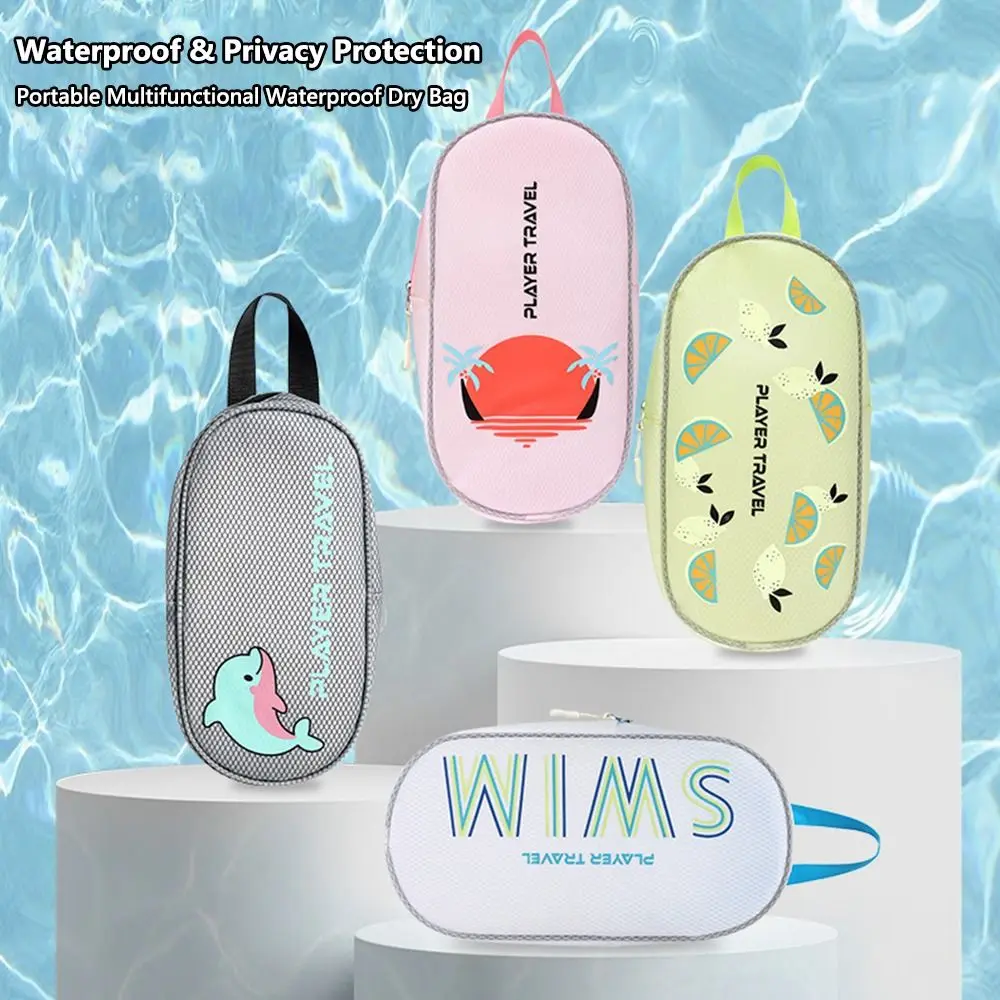 Bolsa de natación impermeable para exteriores, bolsa de almacenamiento portátil para traje de baño, bolsa de lavado con separación de ropa seca y húmeda para deportes y gimnasio
