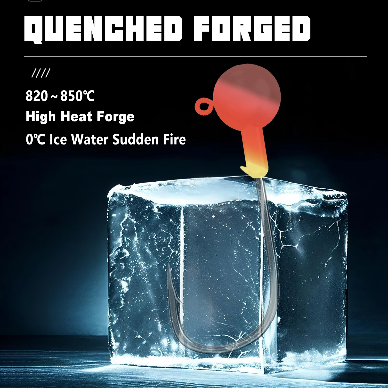 Ganchos con cabeza de anzuelo de 9KM, 5 uds., anzuelo para pesca de lubina, cebo duro, anzuelo de gusano suave, aparejos de pesca - imagen 5