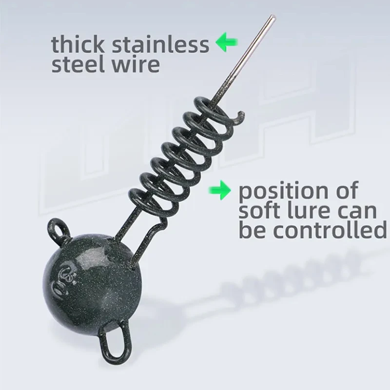 WEIHE 7g15g20g25g30g plomo con tornillo accesorios de pesca pesca agua dulce accesorio de peso de pesca de agua salada - imagen 3