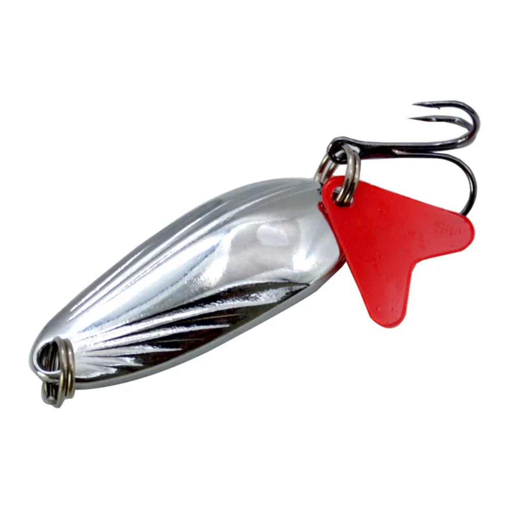 Juego de señuelos giratorios de Metal, Set de 10 unidades, Señuelos de Pesca dorados, lentejuelas con caja, anzuelos triples, aparejos de pesca, cebo duro - imagen 4